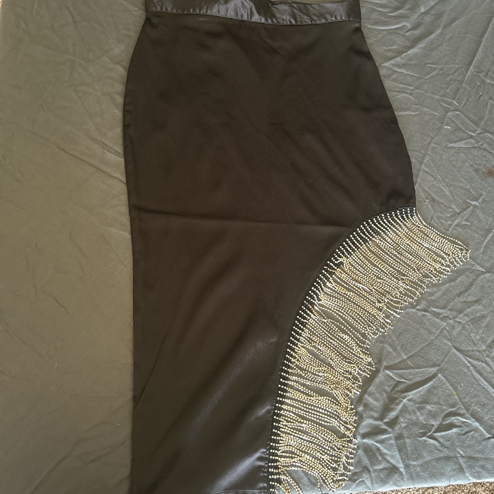 Say what Maxi rhinestone skirt with slit